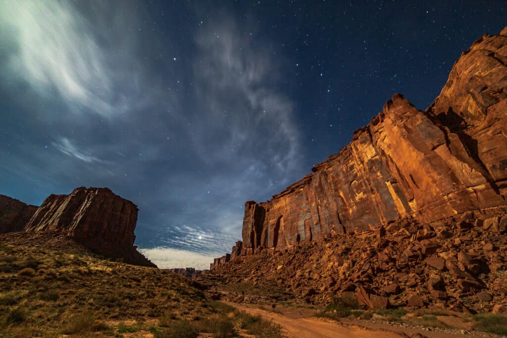 Long Canyon near the entrance to potash road in Moab, UT