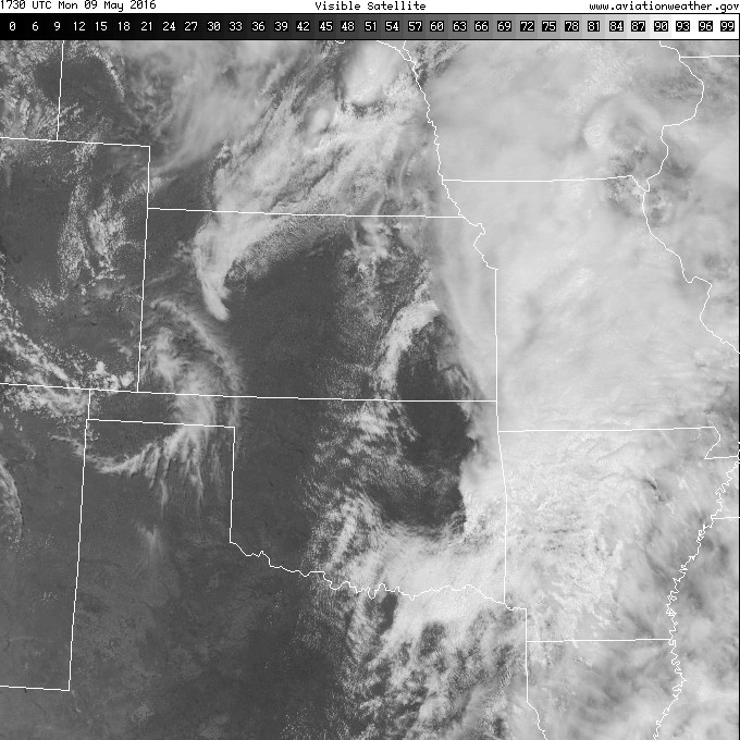 1730 UTC/1230 CDT Visible Satellite from May 9, 2016