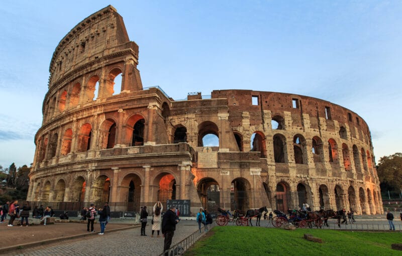 The Colosseum in Rome, Italy