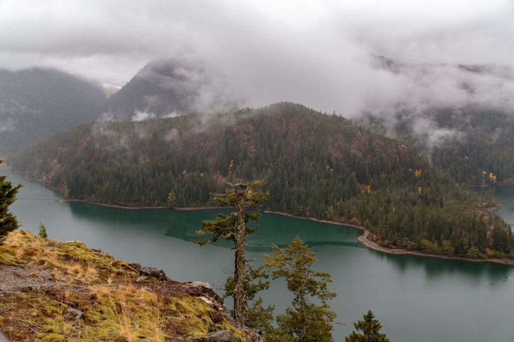 Diablo Lake Visa Point Overlook in North Cascades National Park