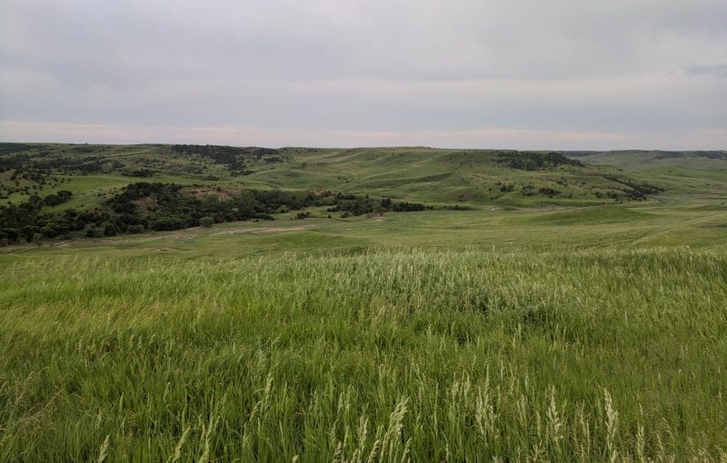 Overlooking the Missouri River Valley in South Dakota along highway 44