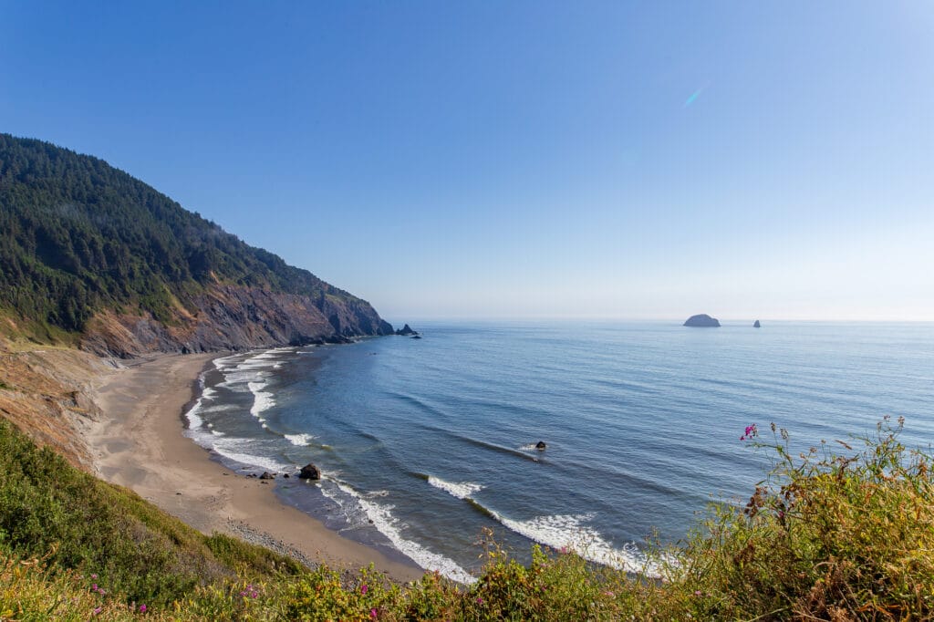 Along the Pacific Ocean coast in Oregon