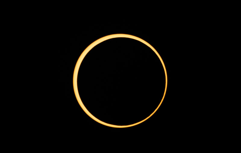 Annular Solar Eclipse on October 14, 2023 from Boerne, TX