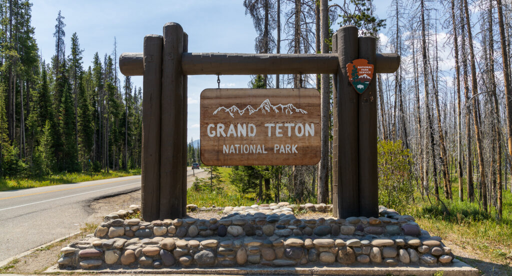 Grand Teton National Park Sign