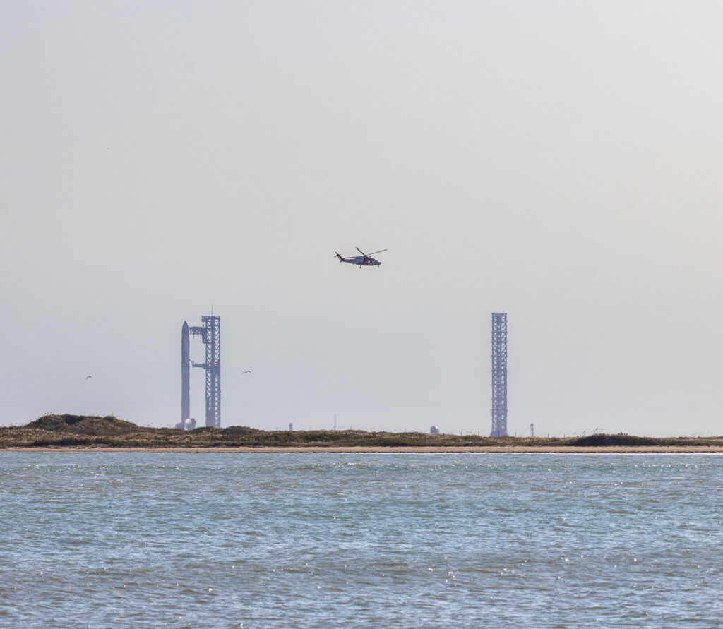 Helicopters over Launch Site